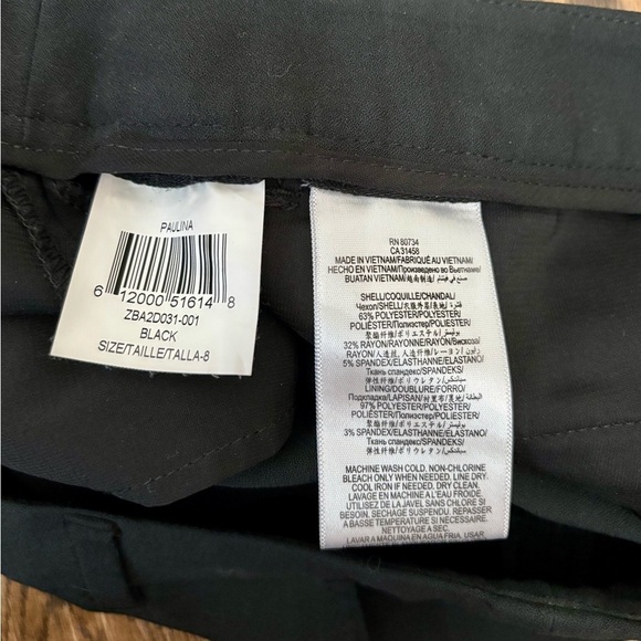 BCBGMaxAzria Black Ankle Pants Crop - Picture 7 of 7